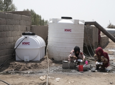 Water supply to Jazmourian