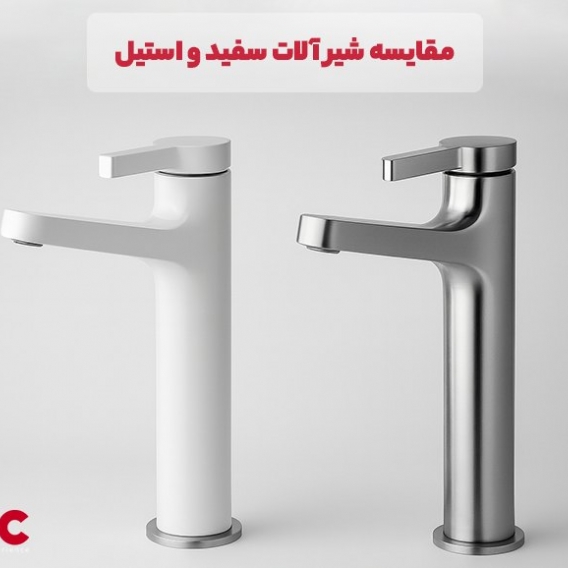 شیرآلات سفید بهتره یا استیل؟
